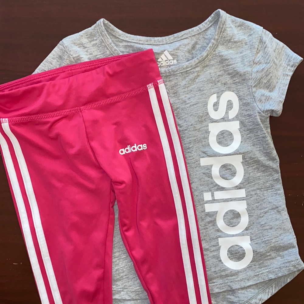 Toddler girls adidas Capri & T-shirt set